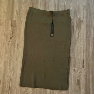 House of Harlow ribbed sweater pencil skirt